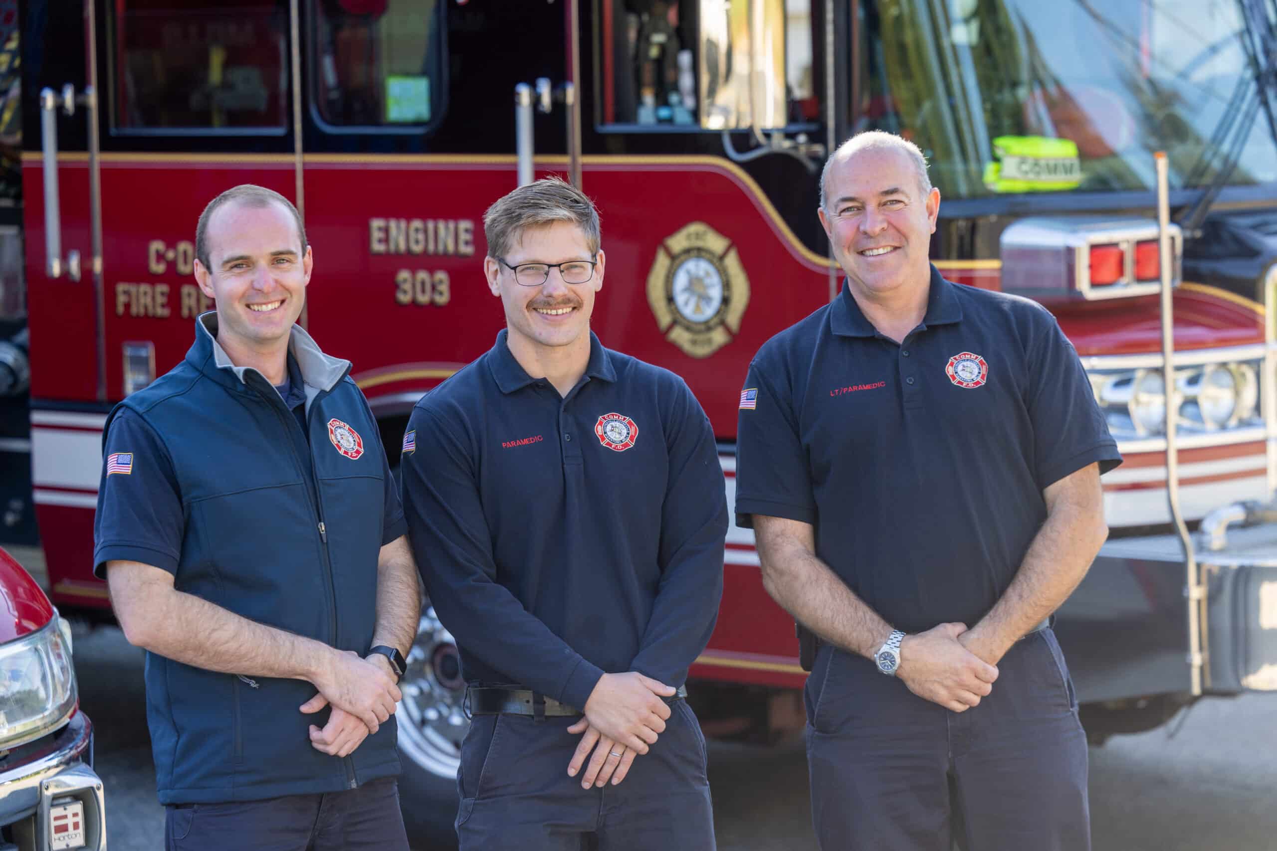 Three members of COMM Fire