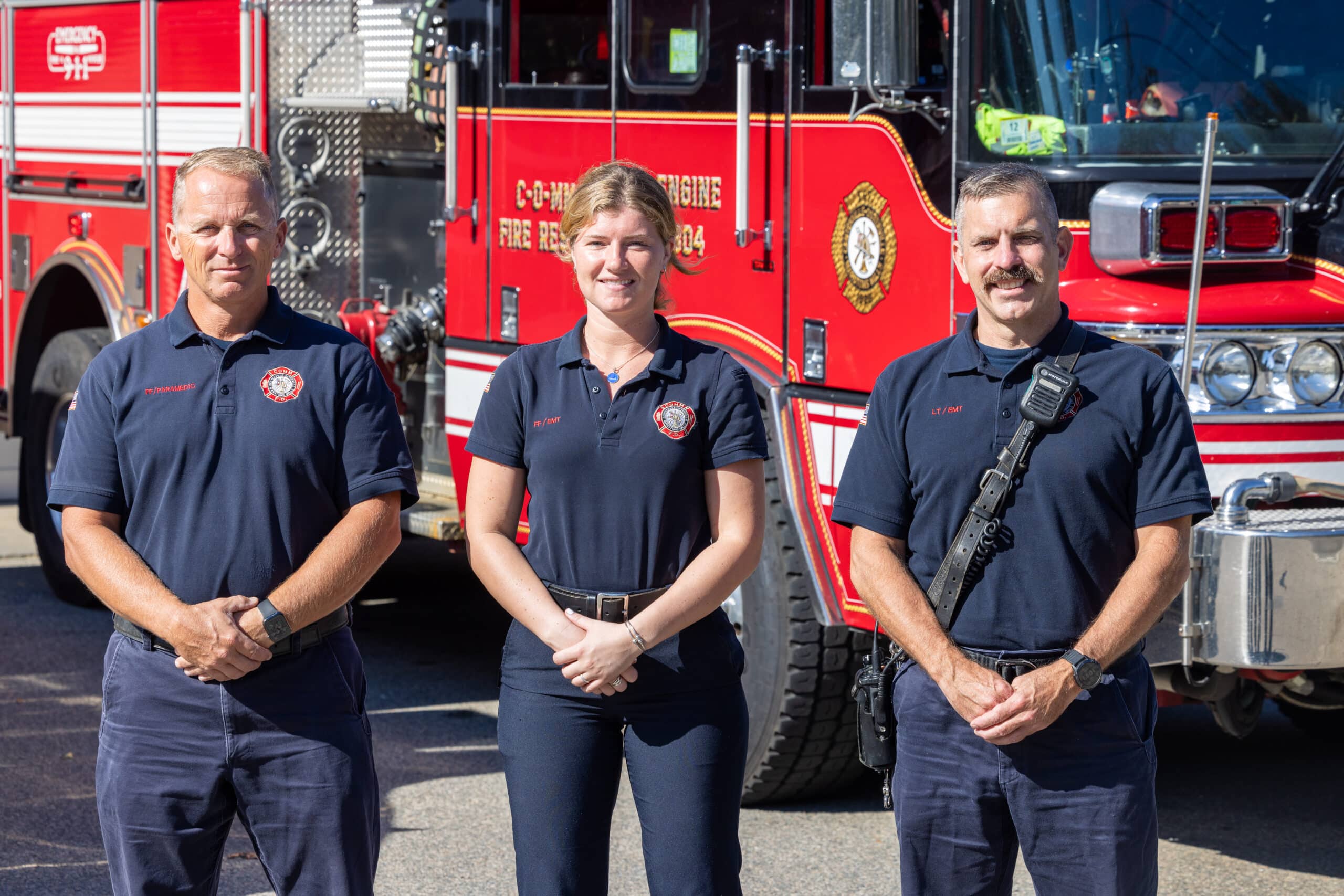 Three members of COMM Fire